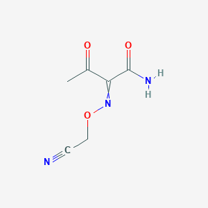 2-[(Cyanomethoxy)imino]-3-oxobutanamide