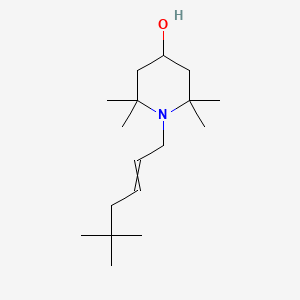 1-(5,5-Dimethylhex-2-en-1-yl)-2,2,6,6-tetramethylpiperidin-4-ol