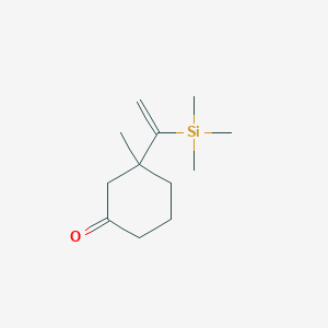 3-Methyl-3-[1-(trimethylsilyl)ethenyl]cyclohexan-1-one