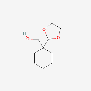 [1-(1,3-Dioxolan-2-yl)cyclohexyl]methanol