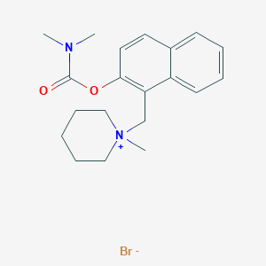 N-(2-Hydroxy-1-naphthyl)methyl-N-methylpiperidinium bromide dimethylcarbamate (ester)