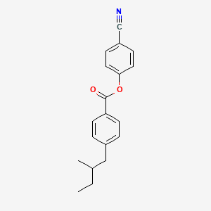 molecular formula C19H19NO2 B14461685 4-Cyanophenyl 4-(2-methylbutyl)benzoate CAS No. 67951-46-6