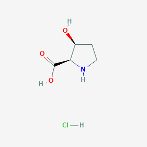 molecular formula C5H10ClNO3 B1446172 (2r,3s)-3-羟基吡咯烷-2-羧酸盐酸盐 CAS No. 468061-05-4