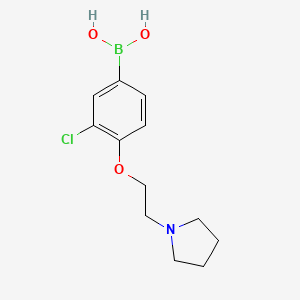 B1446191 (3-Chloro-4-(2-(pyrrolidin-1-yl)ethoxy)phenyl)boronic acid CAS No. 1704074-27-0