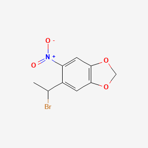 B1446196 5-(1-Bromoethyl)-6-nitrobenzo[d][1,3]dioxole CAS No. 1551078-87-5