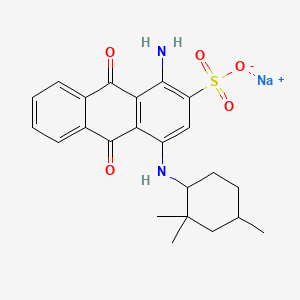 Sodium 1-amino-9,10-dihydro-9,10-dioxo-4-((2,2,4-trimethylcyclohexyl)amino)anthracene-2-sulphonate