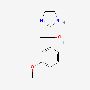 B1446200 1-(1H-imidazol-2-yl)-1-(3-methoxyphenyl)ethan-1-ol CAS No. 1955519-47-7