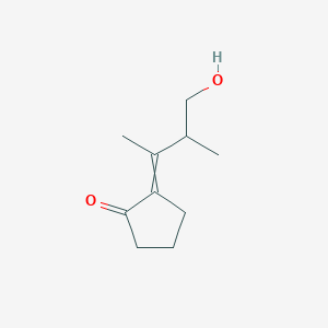 2-(4-Hydroxy-3-methylbutan-2-ylidene)cyclopentan-1-one