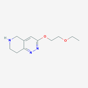 molecular formula C11H17N3O2 B1446202 3-(2-乙氧乙氧基)-5,6,7,8-四氢吡啶并[4,3-c]哒嗪 CAS No. 1955539-92-0