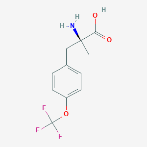 molecular formula C11H12F3NO3 B1446208 (S)-2-Amino-2-methyl-3-(4-(trifluoromethoxy)phenyl)propanoic acid CAS No. 1269926-90-0