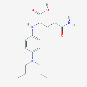 molecular formula C17H27N3O3 B14462131 N~2~-[4-(Dipropylamino)phenyl]-L-glutamine CAS No. 69753-63-5