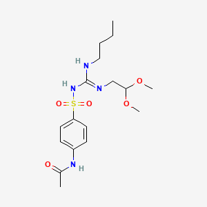 Acetamide, N-(4-((((butylamino)((2,2-dimethoxyethyl)amino)methylene)amino)sulfonyl)phenyl)-