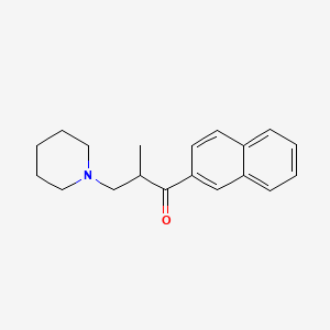 1-Propanone, 2-methyl-1-(2-naphthalenyl)-3-(1-piperidinyl)-