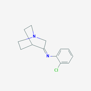 (3Z)-N-(2-Chlorophenyl)-1-azabicyclo[2.2.2]octan-3-imine