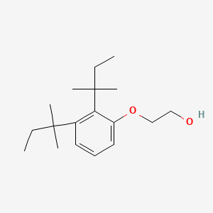 molecular formula C18H30O2 B14462201 2-[2,3-Bis(2-methylbutan-2-yl)phenoxy]ethan-1-ol CAS No. 73467-09-1