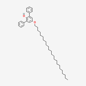 molecular formula C42H62O2 B14462209 2,6-Diphenyl-4-tetracosoxyphenol CAS No. 67889-01-4