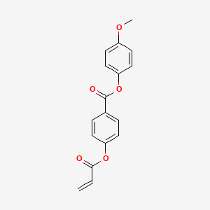 molecular formula C17H14O5 B14462274 4-Methoxyphenyl 4-(acryloyloxy)benzoate CAS No. 70548-92-4