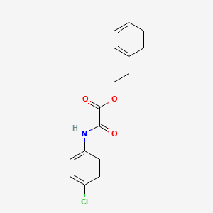 2-Phenylethyl (4-chloroanilino)(oxo)acetate