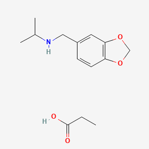 1,3-Benzodioxole-5-methanamine, N-(1-methylethyl)-, propanoate (salt)