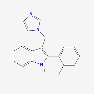 3-[(1H-Imidazol-1-yl)methyl]-2-(2-methylphenyl)-1H-indole