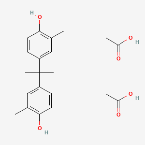 Acetic acid;4-[2-(4-hydroxy-3-methylphenyl)propan-2-yl]-2-methylphenol