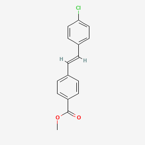 (e)-4-[2-(4-Chloro-phenyl)-vinyl]-benzoic acid methyl ester