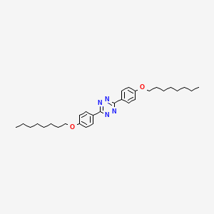 molecular formula C30H42N4O2 B14462423 3,6-Bis[4-(octyloxy)phenyl]-1,2,4,5-tetrazine CAS No. 72242-52-5