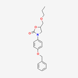 3-[4-(Benzyloxy)phenyl]-5-(propoxymethyl)-1,3-oxazolidin-2-one