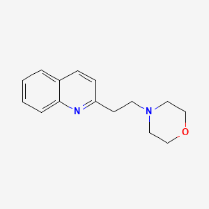 molecular formula C15H18N2O B14462479 2-(2-(4-Morpholinyl)ethyl)quinoline CAS No. 68311-70-6