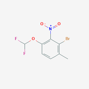 B1446252 2-Bromo-4-difluoromethoxy-3-nitrotoluene CAS No. 1805592-41-9