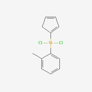 Dichloro(cyclopenta-1,3-dien-1-yl)(2-methylphenyl)silane