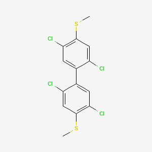 1,1'-Biphenyl, 2,2',5,5'-tetrachloro-4,4'-bis(methylthio)-