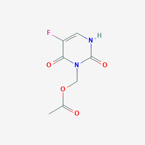 (5-fluoro-2,4-dioxo-1H-pyrimidin-3-yl)methyl acetate