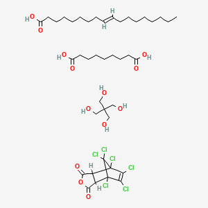 2,2-bis(hydroxymethyl)propane-1,3-diol;1,7,8,9,10,10-hexachloro-4-oxatricyclo[5.2.1.02,6]dec-8-ene-3,5-dione;nonanedioic acid;(E)-octadec-9-enoic acid