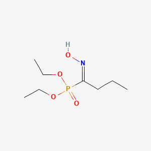 Phosphonic acid, butyryl-, diethyl ester, oxime