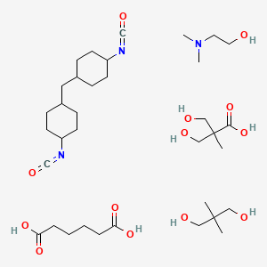 2-(Dimethylamino)ethanol;2,2-dimethylpropane-1,3-diol;hexanedioic acid;3-hydroxy-2-(hydroxymethyl)-2-methylpropanoic acid;1-isocyanato-4-[(4-isocyanatocyclohexyl)methyl]cyclohexane