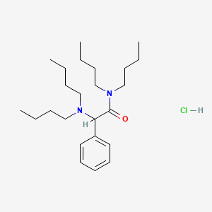 N,N-Dibutyl-2-(dibutylamino)-2-phenylacetamide hydrochloride