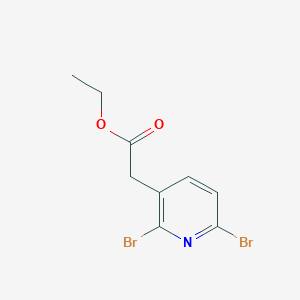 B1446290 Ethyl 2,6-dibromopyridine-3-acetate CAS No. 1803717-37-4