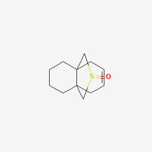 4alpha,8alpha-(Methanothiomethano)naphthalene, 1,2,3,4,5,8-hexahydro-, 10-oxide