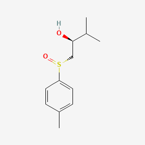 2-Butanol, 3-methyl-1-[(R)-(4-methylphenyl)sulfinyl]-, (2S)-