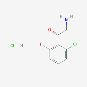 molecular formula C8H8Cl2FNO B1446295 2-氨基-1-(2-氯-6-氟苯基)乙酮盐酸盐 CAS No. 1909317-00-5