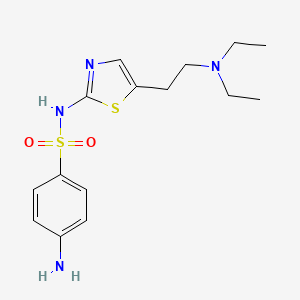 Benzenesulfonamide, 4-amino-N-(5-(2-(diethylamino)ethyl)-2-thiazolyl)-