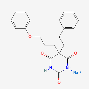 5-Phenethyl-5-(3-phenoxypropyl)barbituric acid sodium salt