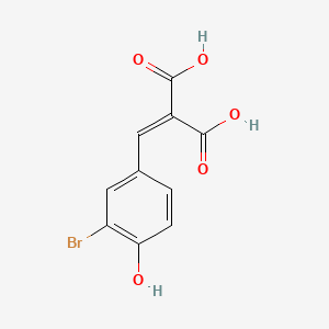 molecular formula C10H7BrO5 B14463084 Malonic acid, (3-bromo-4-hydroxybenzylidene)- CAS No. 73747-61-2