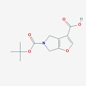 B1446310 5-(tert-Butoxycarbonyl)-5,6-dihydro-4H-furo[2,3-c]pyrrole-3-carboxylic acid CAS No. 1445951-23-4