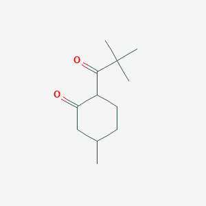 2-(2,2-Dimethylpropanoyl)-5-methylcyclohexan-1-one