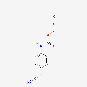 Carbanilic acid, 4-thiocyanato-2-butynyl ester