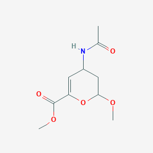 methyl 4-acetamido-2-methoxy-3,4-dihydro-2H-pyran-6-carboxylate