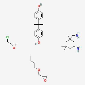 3-(Aminomethyl)-3,5,5-trimethylcyclohexan-1-amine;2-(butoxymethyl)oxirane;2-(chloromethyl)oxirane;4-[2-(4-hydroxyphenyl)propan-2-yl]phenol