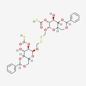 Bis(methyl 4,6-O-benzylidene-2-o-thiocarbonyl-alpha-D glucopyranoside)disulfide